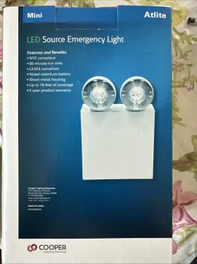 080083836079 COOPER LIGHTING Atlite Mini Led Emergency Nyc