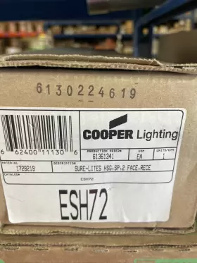 ESH72 COOPER LIGHTING Sure Lites Hsg Sp Recepticle Exit Signs