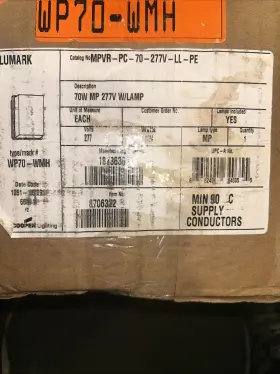MPVR-PC-70-277-LL-PE COOPER Lunar Lamp Nos