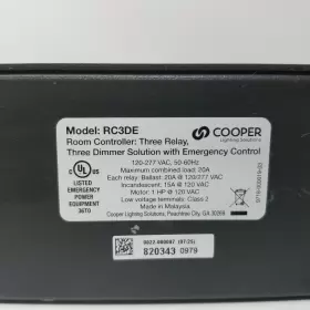 RC3DE COOPER Controller Relay Dimmer Solution Emergency #3