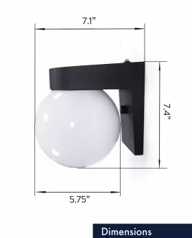 850010404073 CORAMDEO Led Globe Light Dusk Dawn Photoce #2