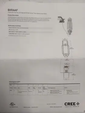 BXRAAF-F53-UD7 CREE Post Top Led Westminster Globe Kit