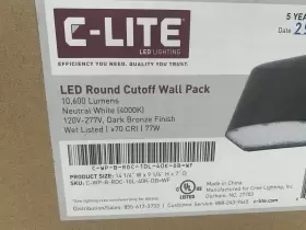C-WB-B-RDC-10L-40K-DB CREE Wf Lite Led Round Wall Pack Finish #3