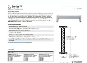 FLD-OL-40-D2-14-D-UL-700 CREE Flood Luminaire Catalog