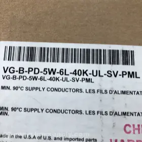 VG-B-PD-5W-6L-40K-UL-SV-PML CREE LED Fnob