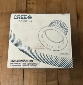 LR6-DR650 CREE Led Lighting Recessed Recess Fixture Downlight