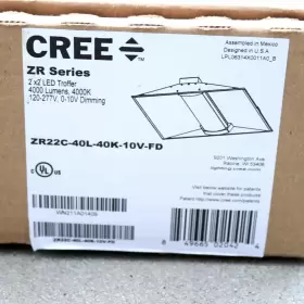 ZR22C-40L-40K-10V-FD CREE Led Troffer Dimming