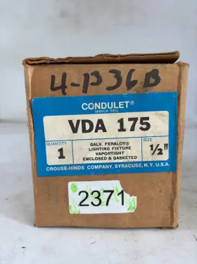 VDA175 CROUSE-HINDS Lighting Fixture Vaportight