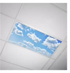 CLD-001-2X4 DECORATIVE LIGHT COVERS Cloud Design Fluorescent #2
