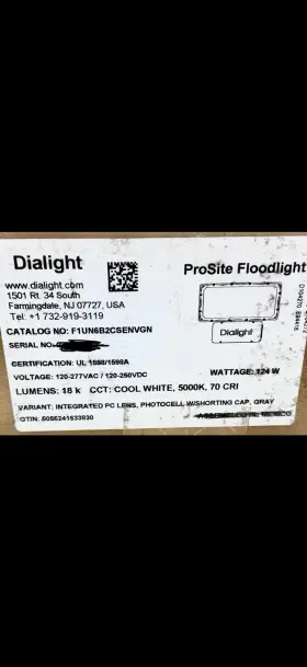 F1UN6B2CSENVGN DIALIGHT Prosite Led Floodlight