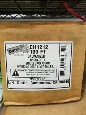 CH1212 DOTTIE Galvanized Single Jack Chain Limit