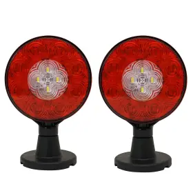 DTL-9061MG DUNTUO Round Dual Led Trailer Light Tail Pedestal