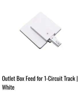 E-KC291W E-CONOLIGHT CREE Outlet Box End Single Circuit