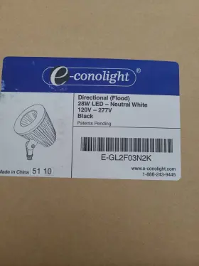 E-GL2F03N2K E-CONOLIGHT Directional Flood Led Neutral