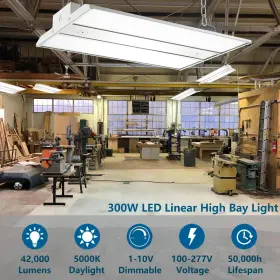 LHB300WL ECCFUTLL Led Linear High Bay Light Fixture Dimmimg #2
