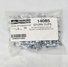 14085 EPCO Pack Qturn Retainer Clips Ballast Covers