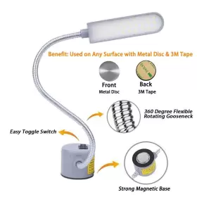 675663224072 EVISWIY Sewing Light Led Lighting Flexible Go #2