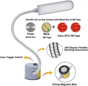 JANS0042 EVISWIY Sewing Light Led Lighting Multifunctional #2
