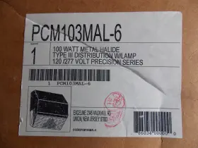 PCM103MAL-6 EXCELINE Box Halide Canopy Luminaire Light Volt #2