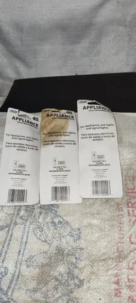 017801000993 FIET ELECTRIC Tubular Bulb Exit Signs Set #3