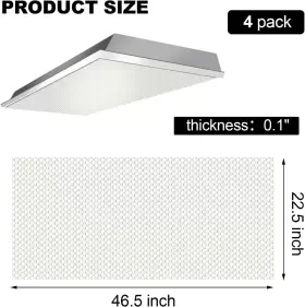 691201824054 FRIENDA Fluorescent Light Cover Panels Flat #2