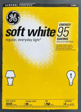 71961 GE Incandescent Light Bulbs Watts Led Pack