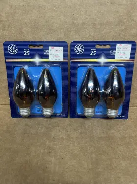 740543 GE Nos Lighting Amber Flame Bulb
