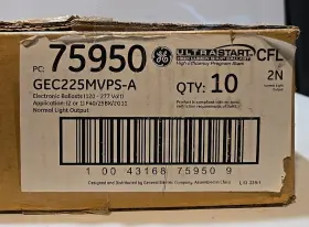 75950 GE Box Ultrastart High Ballasts