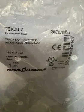 TEK38-2 GLOBAL TRAC NORDIC ALUMINUM Connector Tek
