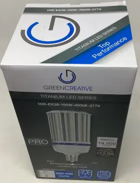 613023245551 GREEN CREATIVE Led Light Corn Cob Mogul