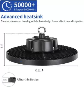 691038359866 GUGSEY Led High Bay Lights Bright Waterproof #2