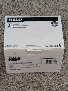 080083838738 HALO Box Round Pin Lens Recessed Recess Oculus