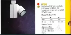 L2720MBX HALO Voltage Lamp Holder Power Track