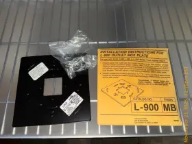 L900MB HALO Power Trac Lighting Outlet Box Cover Plate