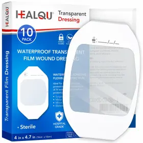 902090510 HEALQU Transparent Film Dressing Pack Waterproof