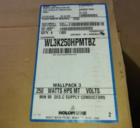 WL3K250HPMTBZ HOLOPHANE Light Wallpack Watts Hps Volts