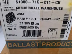 S1000-71C-211-CK HOWWARD Howard Hid Ballast Lamp