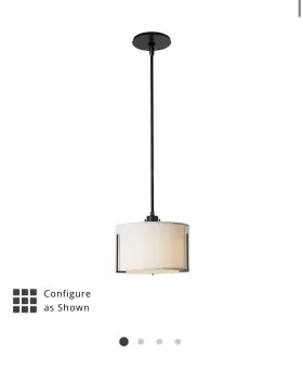 139590-1583 HUBBARDTON FORGE Md Lighting Fixture Single Shade