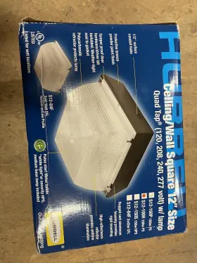 C12-175H HUBBELL Ceiling Wall Square Quad Tap Volt Lamp