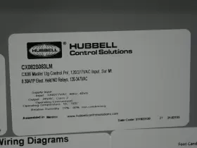 CX082S083LM HUBBELL Lighting Control Panel #3
