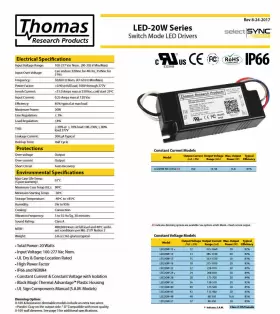 LED20W-48-C0350-D HUBBELL Thomas Research Led Driver #2