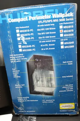 NRG307B HUBBELL Perimeter Wallpack Hps #3