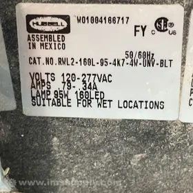 RWL2-160L-95-4K7-4W-UNV-BLT HUBBELL Light Usip #2
