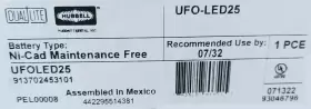 UFO-LED25 HUBBELL Led Emergency Battery Pack Vac Up #3