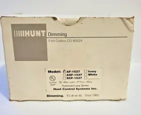 AF-1527 HUNT CONTROL SYSTEMS Fluorescent Lamp Dimmer Box