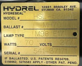 HSL-5282-F HYDREL Hydreseal