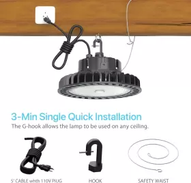 HB-HB-200W-57 HYPERLITE Led High Bay Light Dimmable Lighting #3
