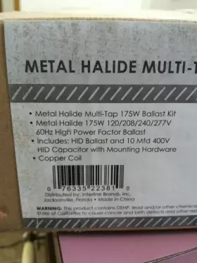 2473151 INTERLINE BRANDS Halide Tap Ballast Kit #2