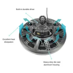 JH-UHB200W-82F J-N Nft Led Round High Bay Light Integrated #2
