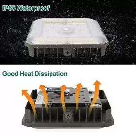 716294504796 KADISION Led Canopy Light Equiv Square Gas #3